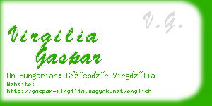 virgilia gaspar business card
